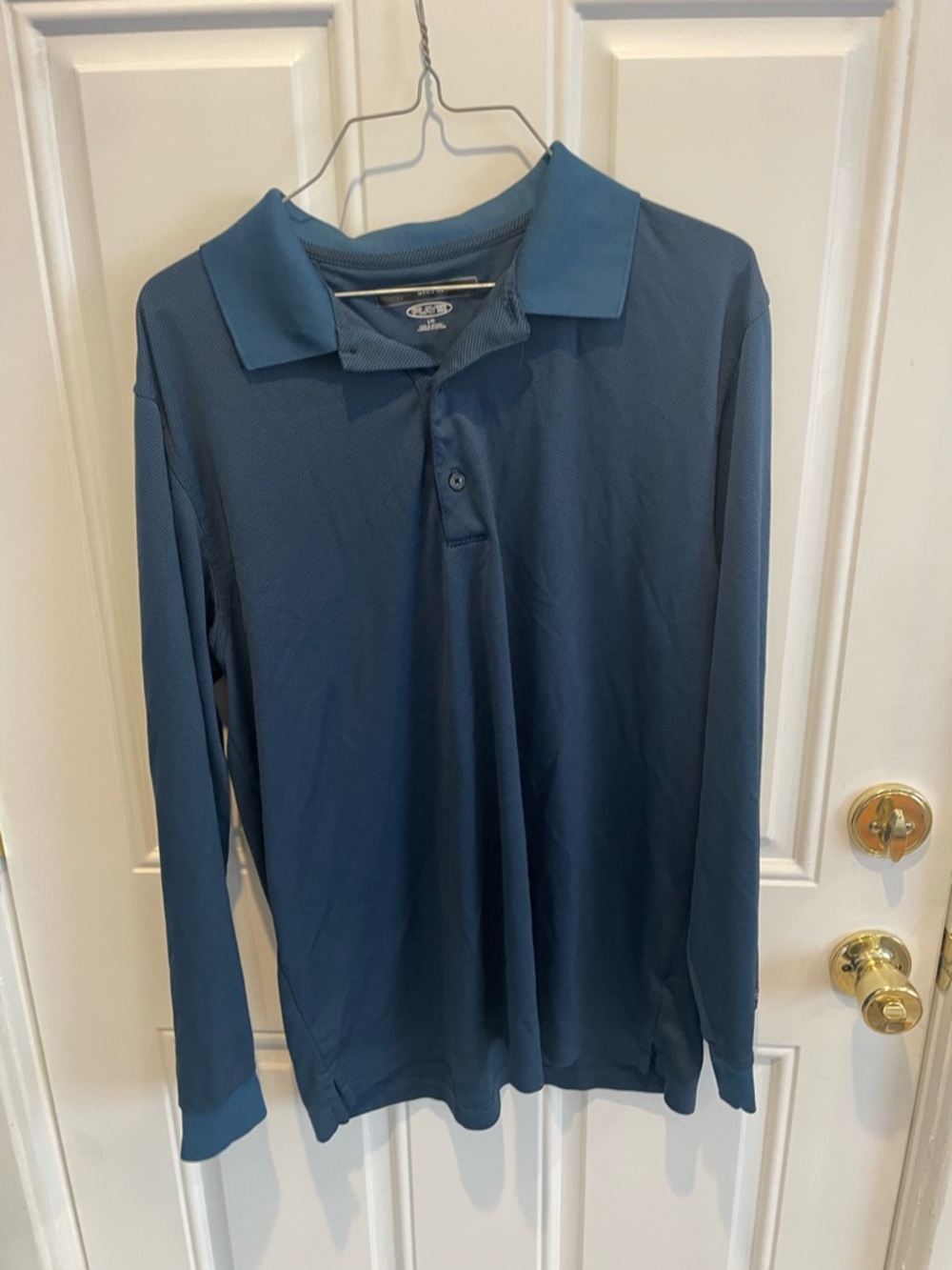 Greg Norman Collection Men's Long-Sleeve Polo - Navy Blue